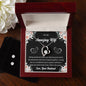 Forever Love Necklace and Cubic Zirconia Earring Set To My Amazing Wife