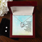 Forever Love Necklace and Cubic Zirconia Earring Set the Lord your god will be with you