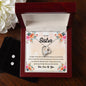 Forever Love Necklace and Cubic Zirconia Earring Set To my Sister