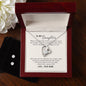 Forever Love Necklace and Cubic Zirconia Earring Set To My Daughter-From Mom