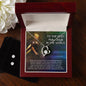 Forever Love Necklace and Cubic Zirconia Earring Set To the best police wife