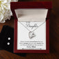 Forever Love Necklace and Cubic Zirconia Earring Set 42 Mum to Daughter