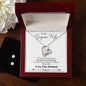 Forever Love Necklace and Cubic Zirconia Earring Set To My Gorgeous Wife from Husband (2)