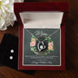 Forever Love Necklace and Cubic Zirconia Earring Set Mom, Happy Mothers Day