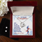 Forever Love Necklace and Cubic Zirconia Earring Set Never feel that - Military Daughter