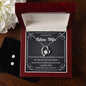 Forever Love Necklace and Cubic Zirconia Earring Set To my Beloved Future Wife