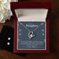 Forever Love Necklace and Cubic Zirconia Earring Set You-are-my-pride