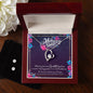 Forever Love Necklace and Cubic Zirconia Earring Set Happy Mother's Day