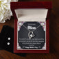 Forever Love Necklace and Cubic Zirconia Earring Set To My Beautiful Mom2