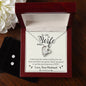 Forever Love Necklace and Cubic Zirconia Earring Set To My Wife, Love your husband