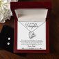 Forever Love Necklace and Cubic Zirconia Earring Set Father to daughter final second text