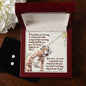 Forever Love Necklace and Cubic Zirconia Earring Set Thank you Mom
