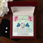 Forever Love Necklace and Cubic Zirconia Earring Set To my Girlfriend