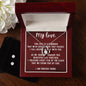 Forever Love Necklace and Cubic Zirconia Earring Set My love