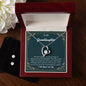 Forever Love Necklace and Cubic Zirconia Earring Set To my Granddaughter