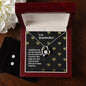 Forever Love Necklace and Cubic Zirconia Earring Set To my Grandmother