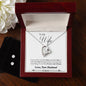 Forever Love Necklace and Cubic Zirconia Earring Set Husband to wife final first text