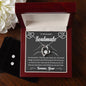 Forever Love Necklace and Cubic Zirconia Earring Set To my Beautiful Soulmate (2)