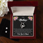 Forever Love Necklace and Cubic Zirconia Earring Set To My Mother