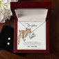 Forever Love Necklace and Cubic Zirconia Earring Set To my daughter-she is my heart