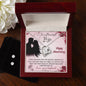 Forever Love Necklace and Cubic Zirconia Earring Set Happy Anniversary my beautiful Wife I love you more than