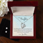 Forever Love Necklace and Cubic Zirconia Earring Set To My Daughter - Learn From Everything