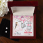 Forever Love Necklace and Cubic Zirconia Earring Set To My Wife