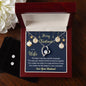 Forever Love Necklace and Cubic Zirconia Earring Set Merry Christmas to my Wife