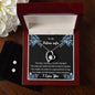 Forever Love Necklace and Cubic Zirconia Earring Set To my Beloved Future Wife2