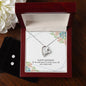 Forever Love Necklace and Cubic Zirconia Earring Set Happy birthday