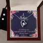 Forever Love Necklace and Cubic Zirconia Earring Set A Mother is someone you laugh with, dream with, and love with all your heart.