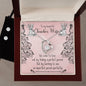 Forever Love Necklace and Cubic Zirconia Earring Set To my Beautiful Teacher wife