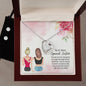 Forever Love Necklace and Cubic Zirconia Earring Set To a Very Special Sister