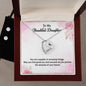 Forever Love Necklace and Cubic Zirconia Earring Set To My Beautiful Daughtermay you find great joy and success