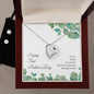 Forever Love Necklace and Cubic Zirconia Earring Set Happy First Mother's Day