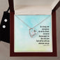 Forever Love Necklace and Cubic Zirconia Earring Set the Lord your god will be with you