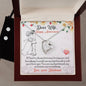 Forever Love Necklace and Cubic Zirconia Earring Set Happy Anniversay, If I had to choose new