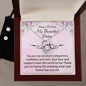 Forever Love Necklace and Cubic Zirconia Earring Set Happy Birthday To my Beautiful Sister