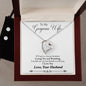 Forever Love Necklace and Cubic Zirconia Earring Set To My Gorgeous Wife from Husband (2)