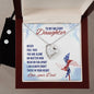 Forever Love Necklace and Cubic Zirconia Earring Set Never feel that - Military Daughter