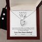 Forever Love Necklace and Cubic Zirconia Earring Set Husband to Future wife final