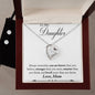 Forever Love Necklace and Cubic Zirconia Earring Set 42 Mum to Daughter