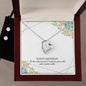 Forever Love Necklace and Cubic Zirconia Earring Set Happy birthday