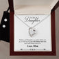 Forever Love Necklace and Cubic Zirconia Earring Set Mother to daughter final second text