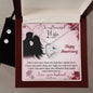 Forever Love Necklace and Cubic Zirconia Earring Set Happy Anniversary my beautiful Wife I love you more than