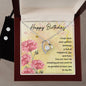 Forever Love Necklace and Cubic Zirconia Earring Set Birthday woman