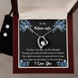 Forever Love Necklace and Cubic Zirconia Earring Set To my Beloved Future Wife2
