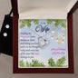 Forever Love Necklace and Cubic Zirconia Earring Set Merry Christmas to my Wife (2)