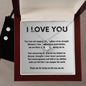 Forever Love Necklace and Cubic Zirconia Earring Set I love you