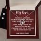 Forever Love Necklace and Cubic Zirconia Earring Set My love